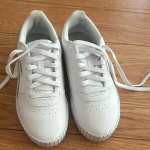 White Sneakers with Logo